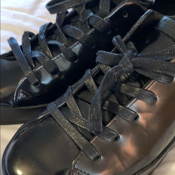 New Rag & Bone Black Leather Sneakers shoes - Picture 4 of 9